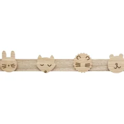 Dziecięcy wieszak z 4 haczykami Animals
