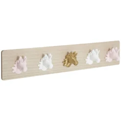 Dziecięcy wieszak z 5 haczykami Unicorn