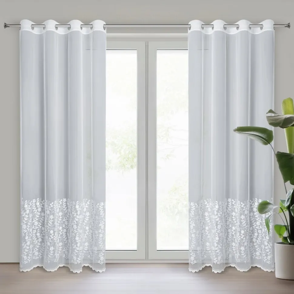 Elegancka firana INGA 140x250 cm biała