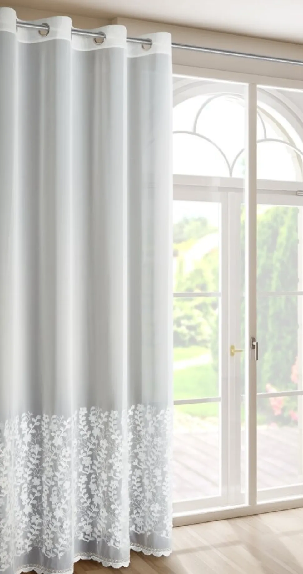 Elegancka firana INGA 140x250 cm biała