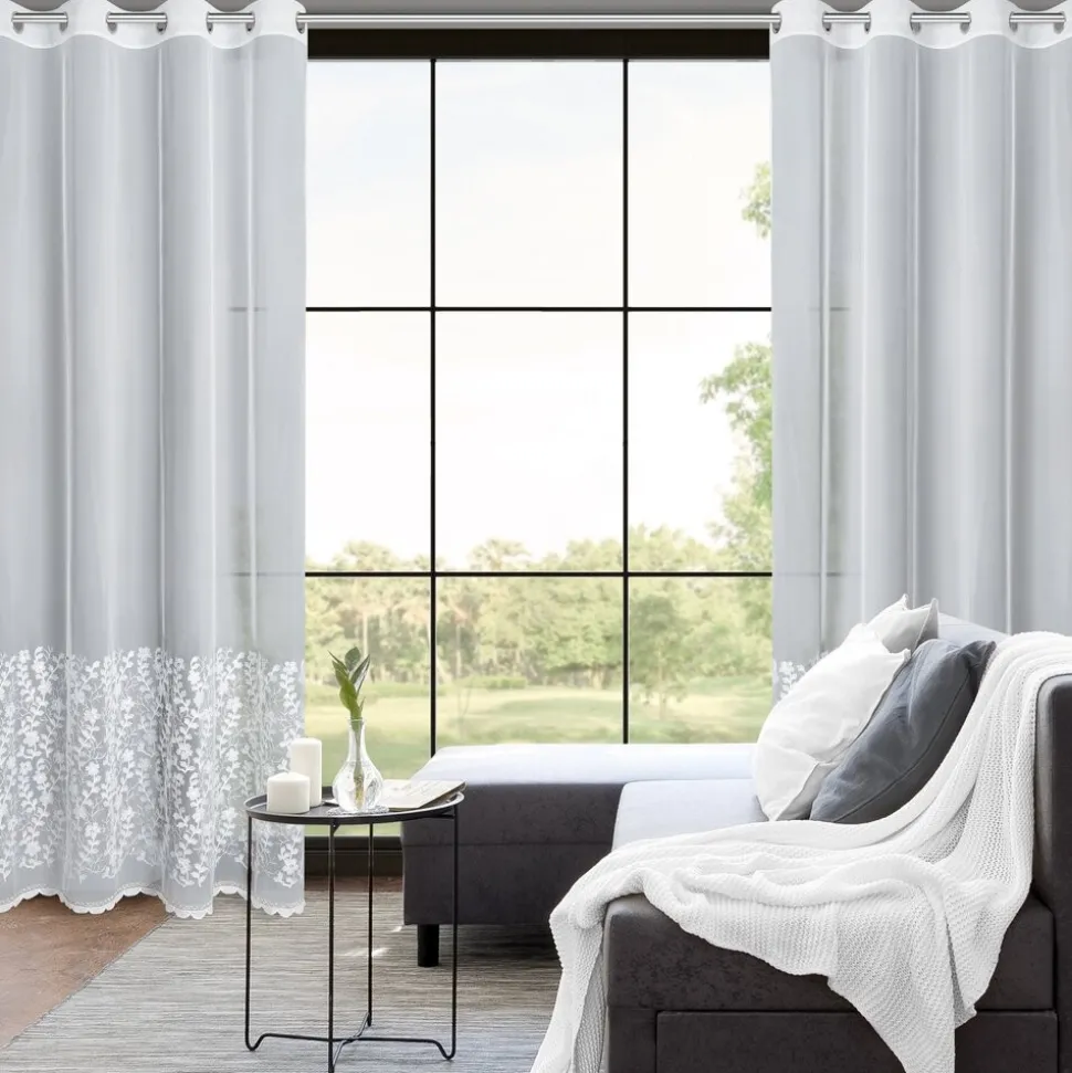 Elegancka firana INGA 140x250 cm biała