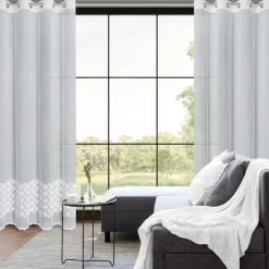 Elegancka firana LIWIA 140x250 cm biała