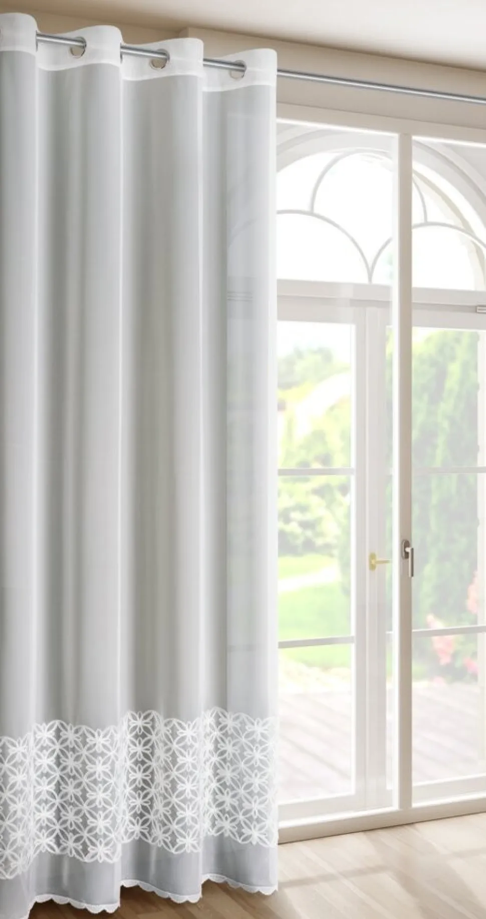 Elegancka firana LIWIA 140x250 cm biała