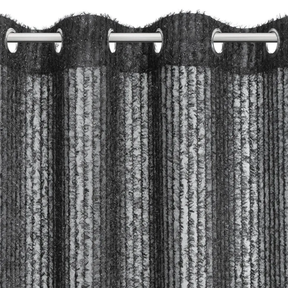 Elegancka zasłona SELMA Eva Minge 135x250 cm, czarna
