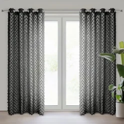 Elegancka zasłona AURELIA Eva Minge 135x250 cm, czarna