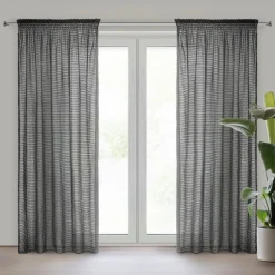 Elegancka zasłona REINA Eva Minge 135x270 cm, czarna * EUROFIRANY B.B. Choczyńscy Sp.J. New