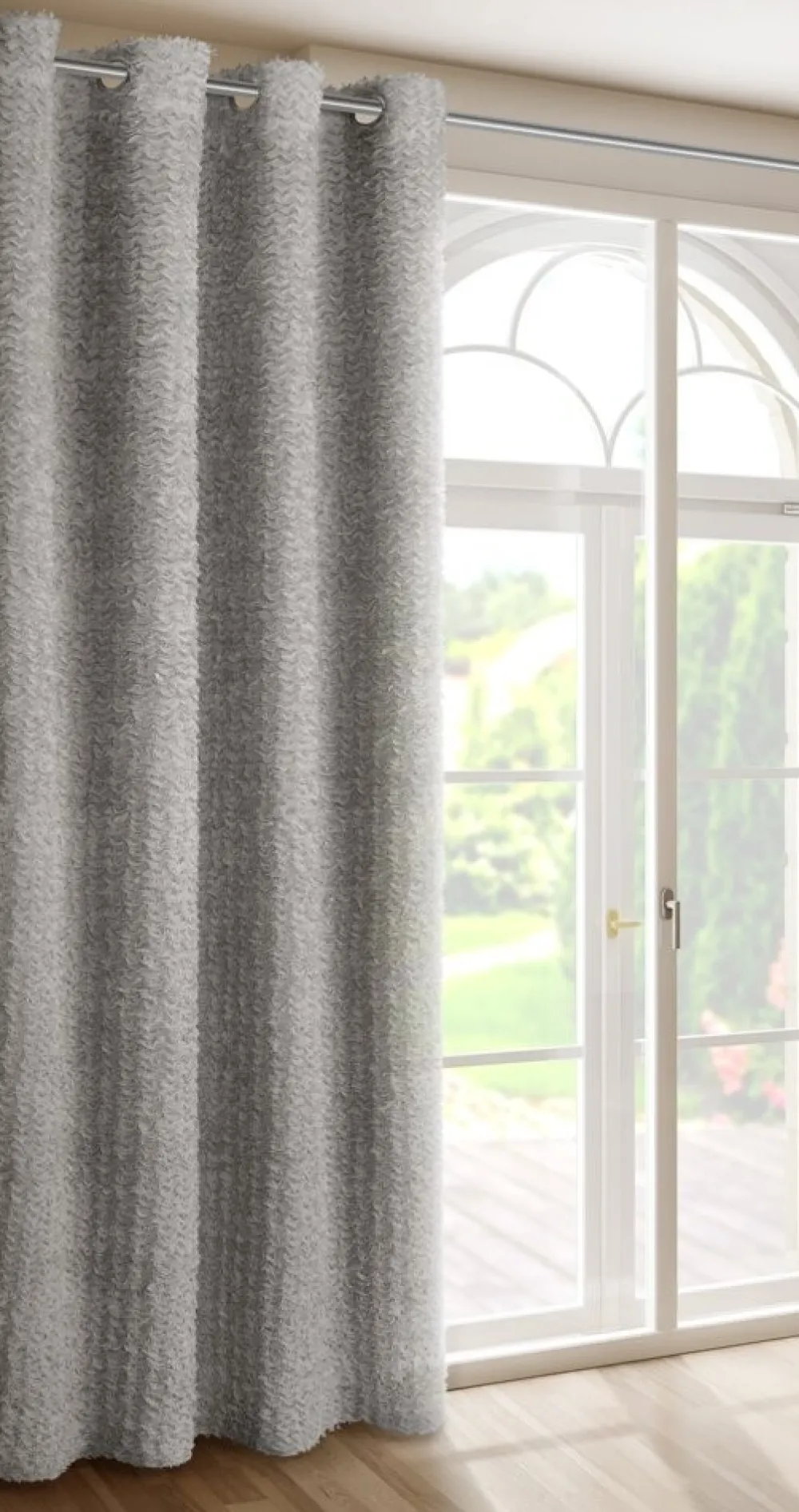 Elegancka zasłona TIFFANY Eva Minge 135x250, srebro * EUROFIRANY B.B. Choczyńscy Sp.J. New