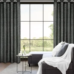 Elegancka zasłona TIFFANY Eva Minge 135x250 cm, czarna * EUROFIRANY B.B. Choczyńscy Sp.J.