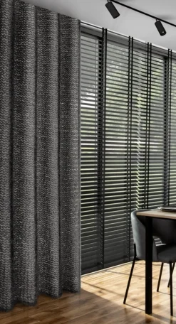 Elegancka zasłona TIFFANY Eva Minge 135x250 cm, czarna * EUROFIRANY B.B. Choczyńscy Sp.J.