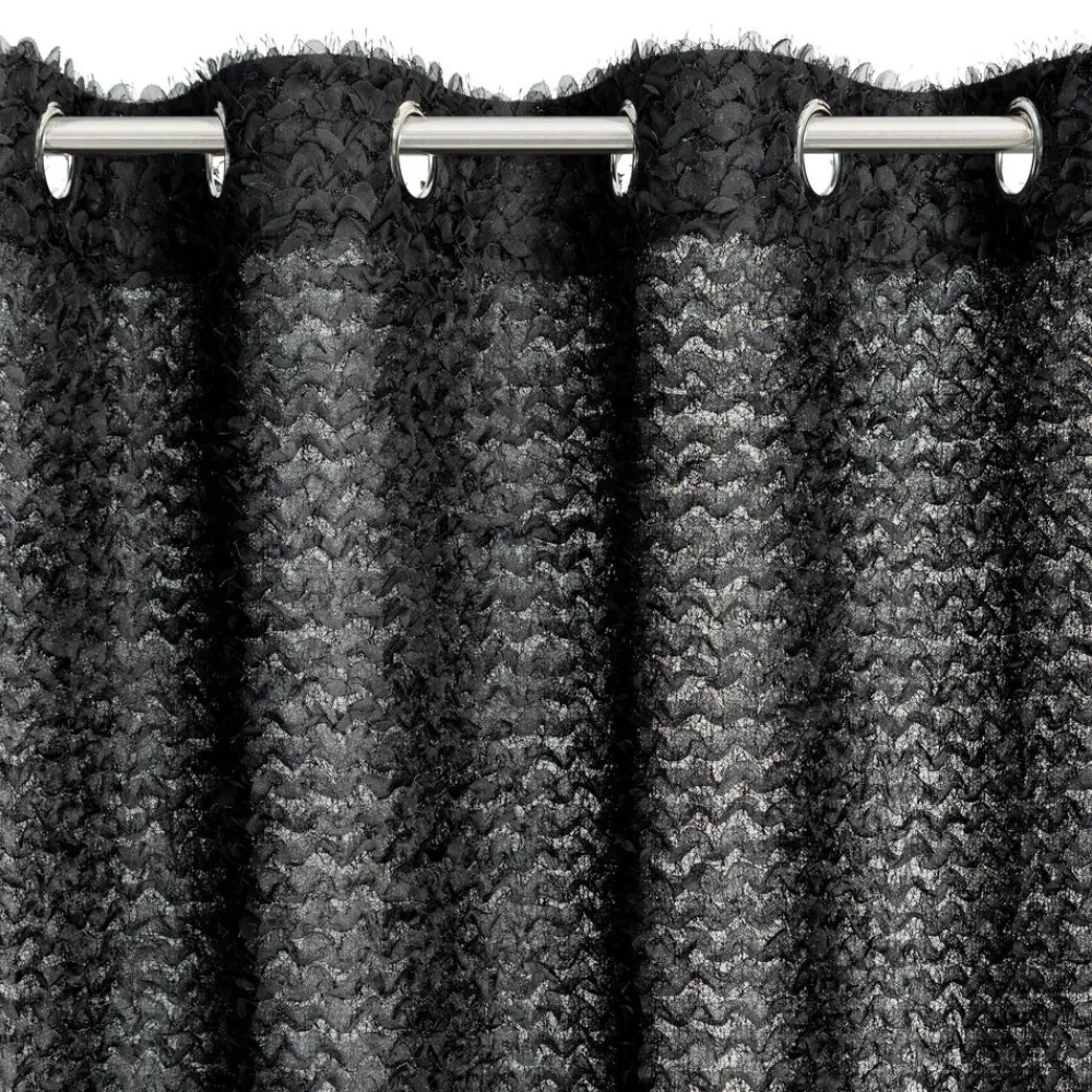Elegancka zasłona TIFFANY Eva Minge 135x250 cm, czarna * EUROFIRANY B.B. Choczyńscy Sp.J.