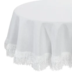 Elegancki obrus JASPER okrągły 120cm bia * EUROFIRANY B.B. Choczyńscy Sp.J. Outlet