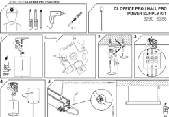 Element Sufitowy Prądowy CL OFFICE Biały IP52