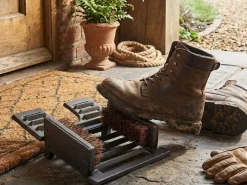 Żeliwny ściągacz do butów ze szczotkami 2w1 * Esschert Design Outlet