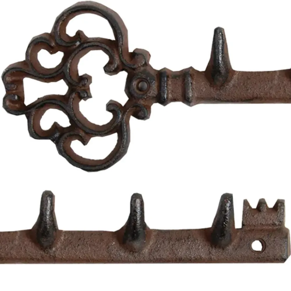 Żeliwny wieszak Klucz na 4 haczyki 29,3 cm * Esschert Design Outlet