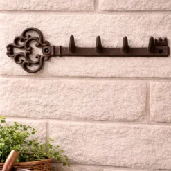 Żeliwny wieszak Klucz na 4 haczyki 29,3 cm * Esschert Design Outlet