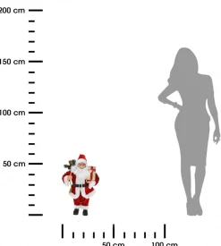Figurka Mikołaja z prezentami 60 cm