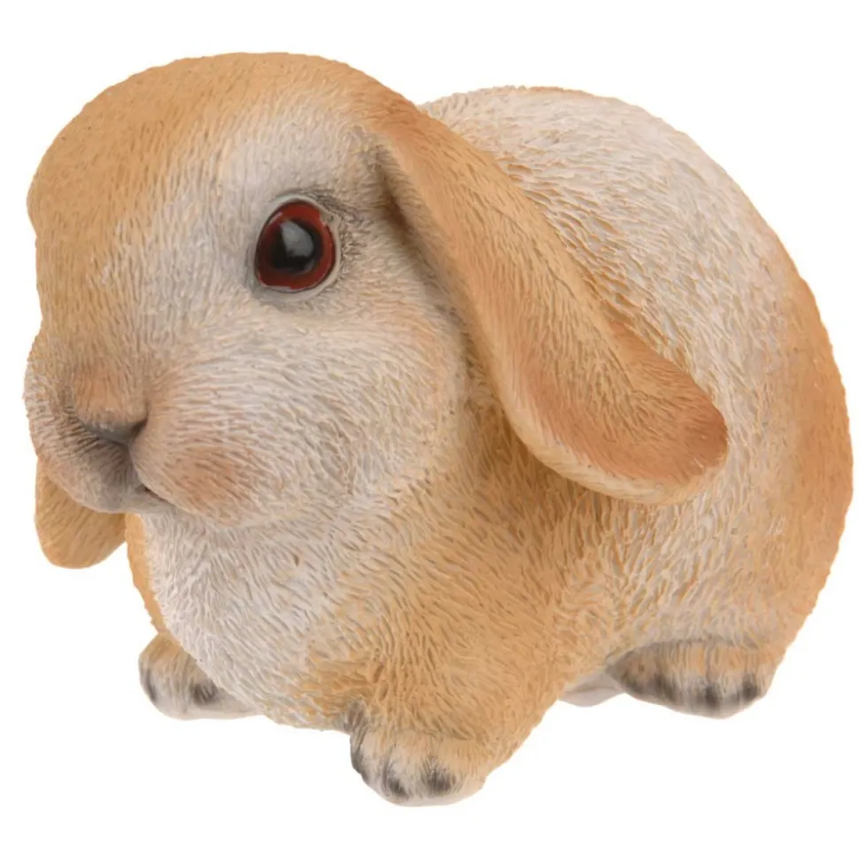 Figurka ogrodowa królik brązowy 16 cm