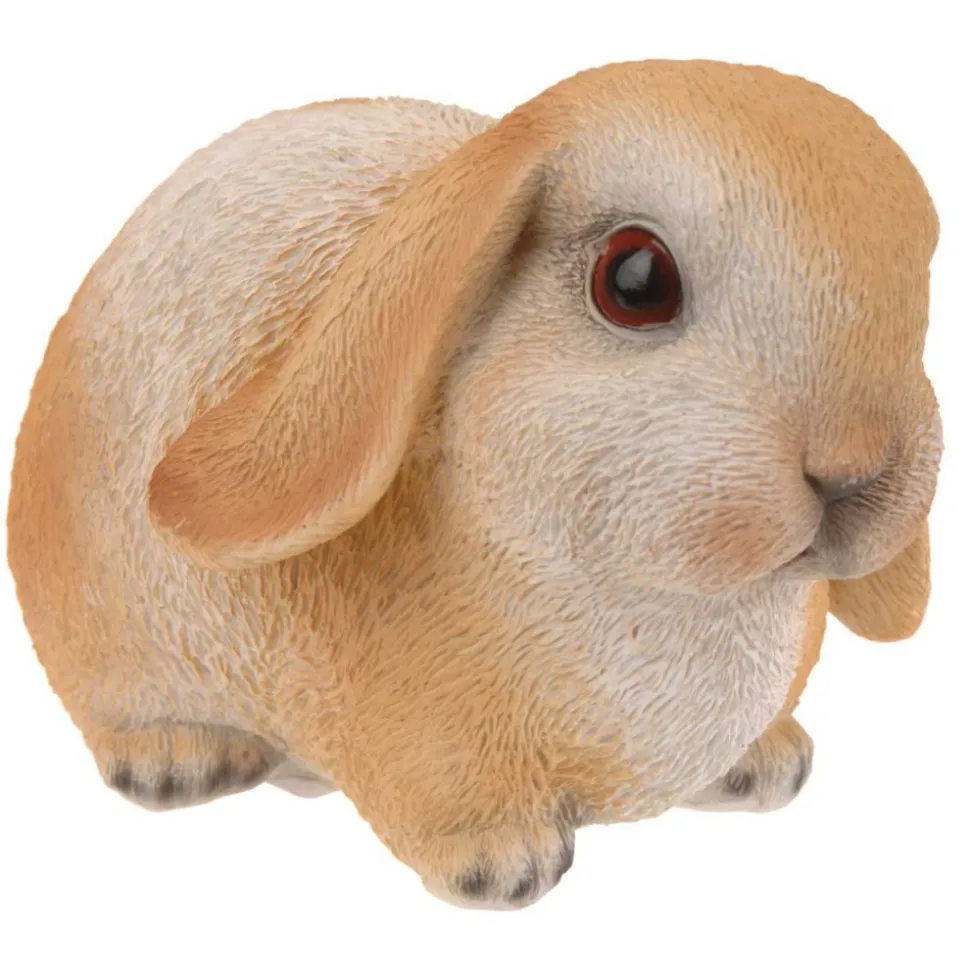 Figurka ogrodowa królik brązowy 16 cm