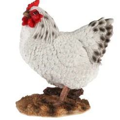 Figurka ogrodowa Kura biała 19 cm