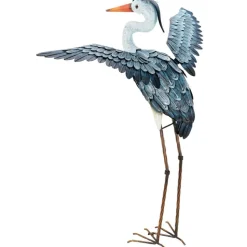 Figurka ogrodowa Żuraw metalowy 86 cm