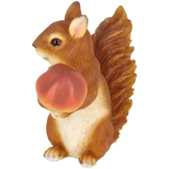 Figurka wiewiórki z borowikiem h14,3 cm
