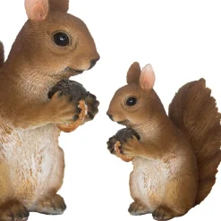 Figurka wiewiórki z szyszką h14,6 cm