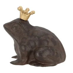 Figurka ogrodowa żaba w złotej koronie * Esschert Design Best
