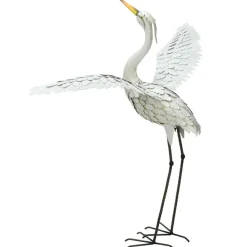 Figurka ogrodowa Żuraw duży metalowy 123 cm * Progarden Discount