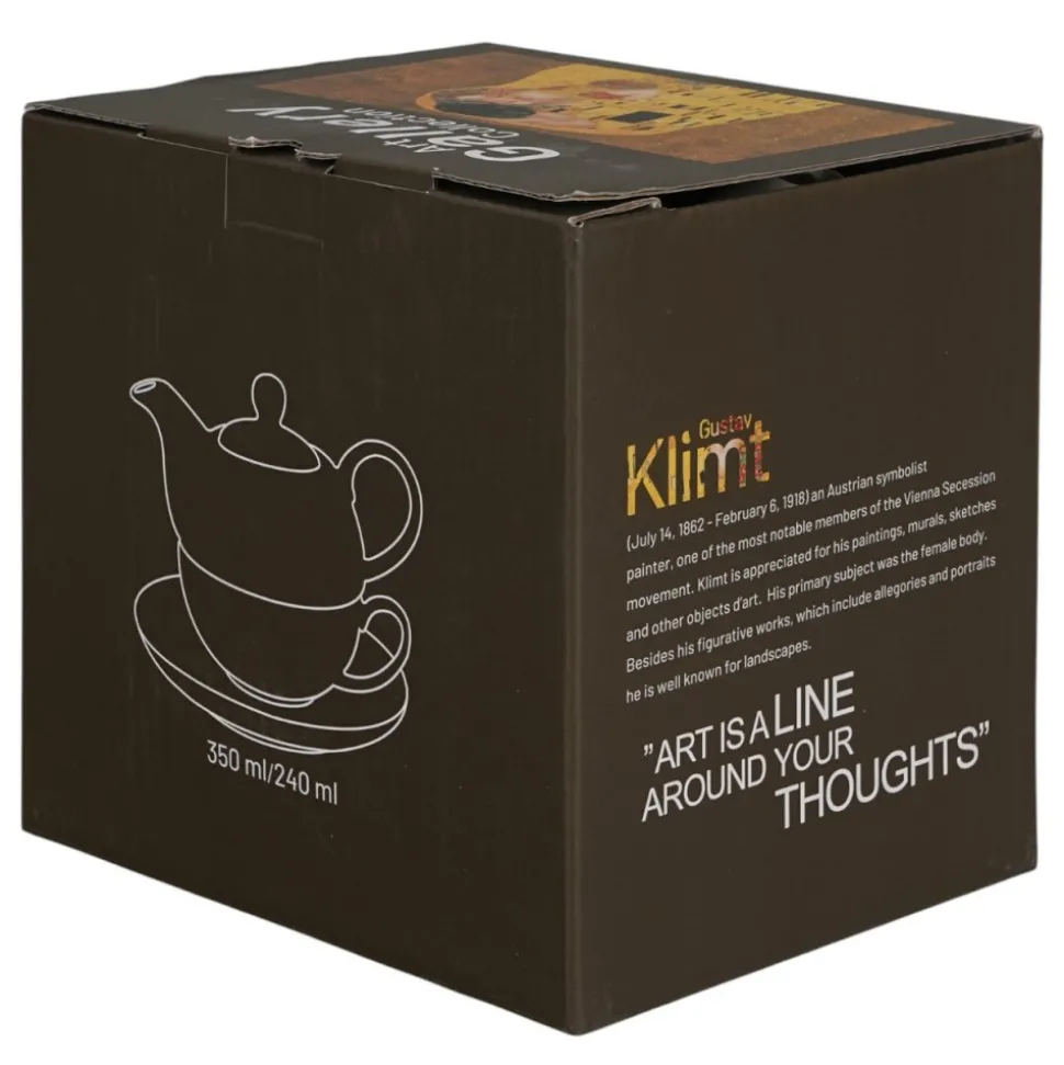 Filiżanka 300 ml z dzbankiem Klimt THE KISS CLASSIC 350 ml