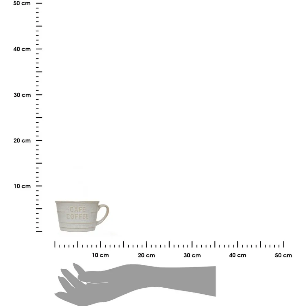 Filiżanka śniadaniowa Coffee 260 ml biała * Secret de Gourmet Discount
