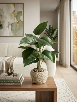 Filodendron sztuczny w ozdobnej donicy 40 cm