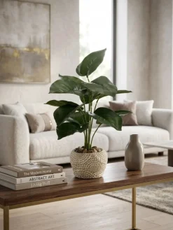 Filodendron sztuczny w ozdobnej donicy 40 cm