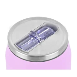 Fioletowy kubek termiczny ze słomką 300 ml Lavender Purple * Estia Online