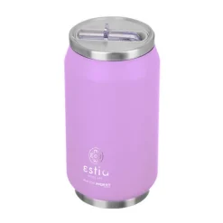 Fioletowy kubek termiczny ze słomką 300 ml Lavender Purple * Estia Online