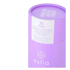 Fioletowy kubek termiczny ze słomką 300 ml Lavender Purple * Estia Online