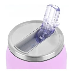 Fioletowy kubek termiczny ze słomką 300 ml Lavender Purple * Estia Online