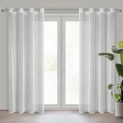 Firana ADRI 140x250 cm biała przelotki