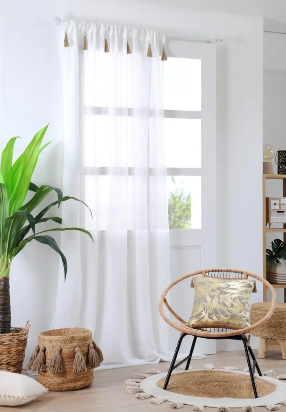 Firana boho IBIZA 140x260 off white
