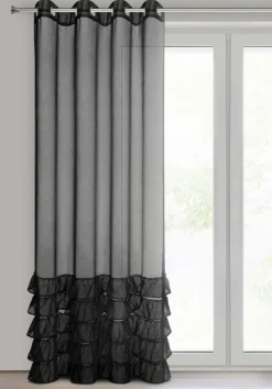 Firana DANI/1 140x250 falbany czarna