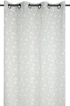 Firana GINNY 140x260 beżowa kwiaty