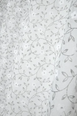 Firana GINNY 140x260 kremowa kwiaty