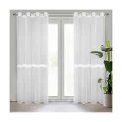 Firana gotowa SYLVI 140x260 biała aplikacja