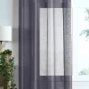 Firana LINWOOD 140x260 antracytowa błyszcząca