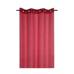 Firana LINWOOD 140x260 czerwona błyszcząca