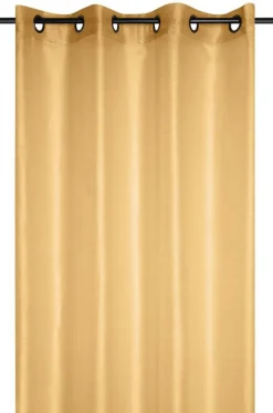Firana LINWOOD 140x260 musztardowa błyszcząca