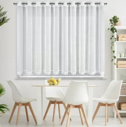 Firana SUSAN 350x140 cm biała koronka