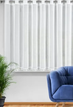 Firana SUSAN 350x140 cm biała koronka