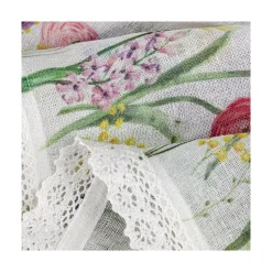 Firana zazdrostka BELLA 30x150 kwiaty