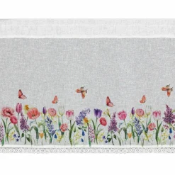 Firana zazdrostka BELLA 30x150 kwiaty