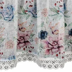 Firana zazdrostka DORA 60x150 kwiaty